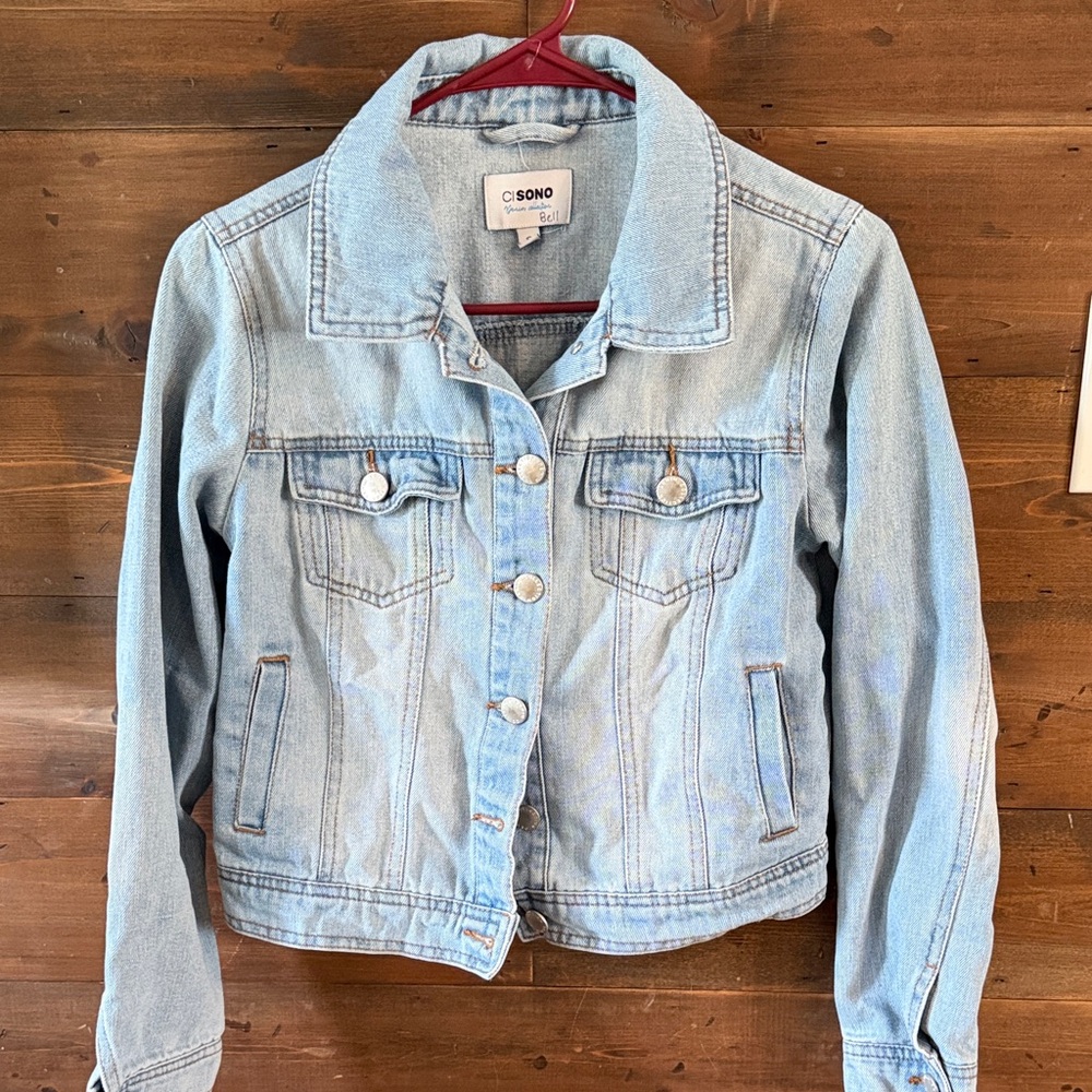 Ci Sono Sky Blue Jean Jacket - Picture 1 of 1
